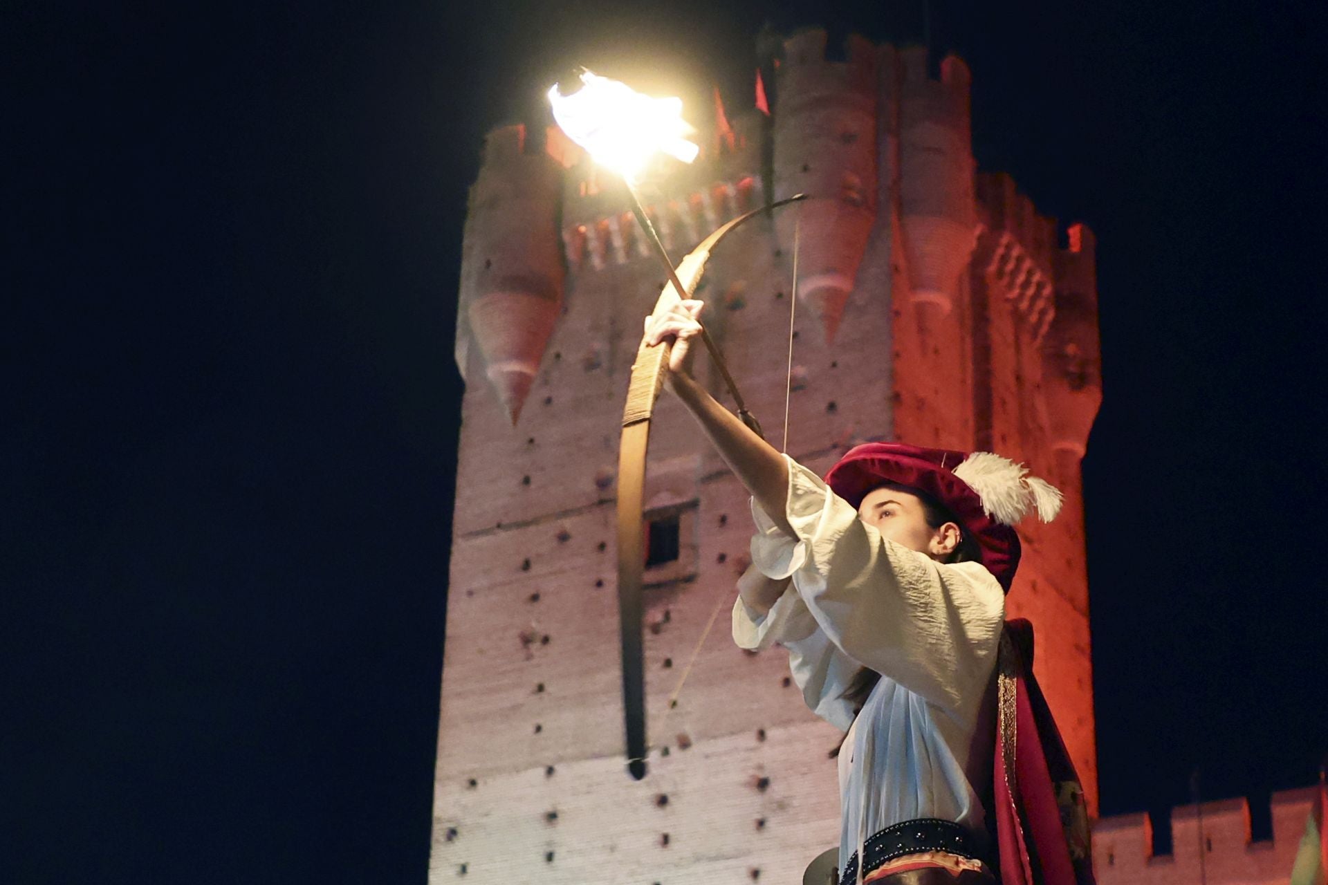 Recreación de la quema de Medina del Campo en la Semana Renacentista