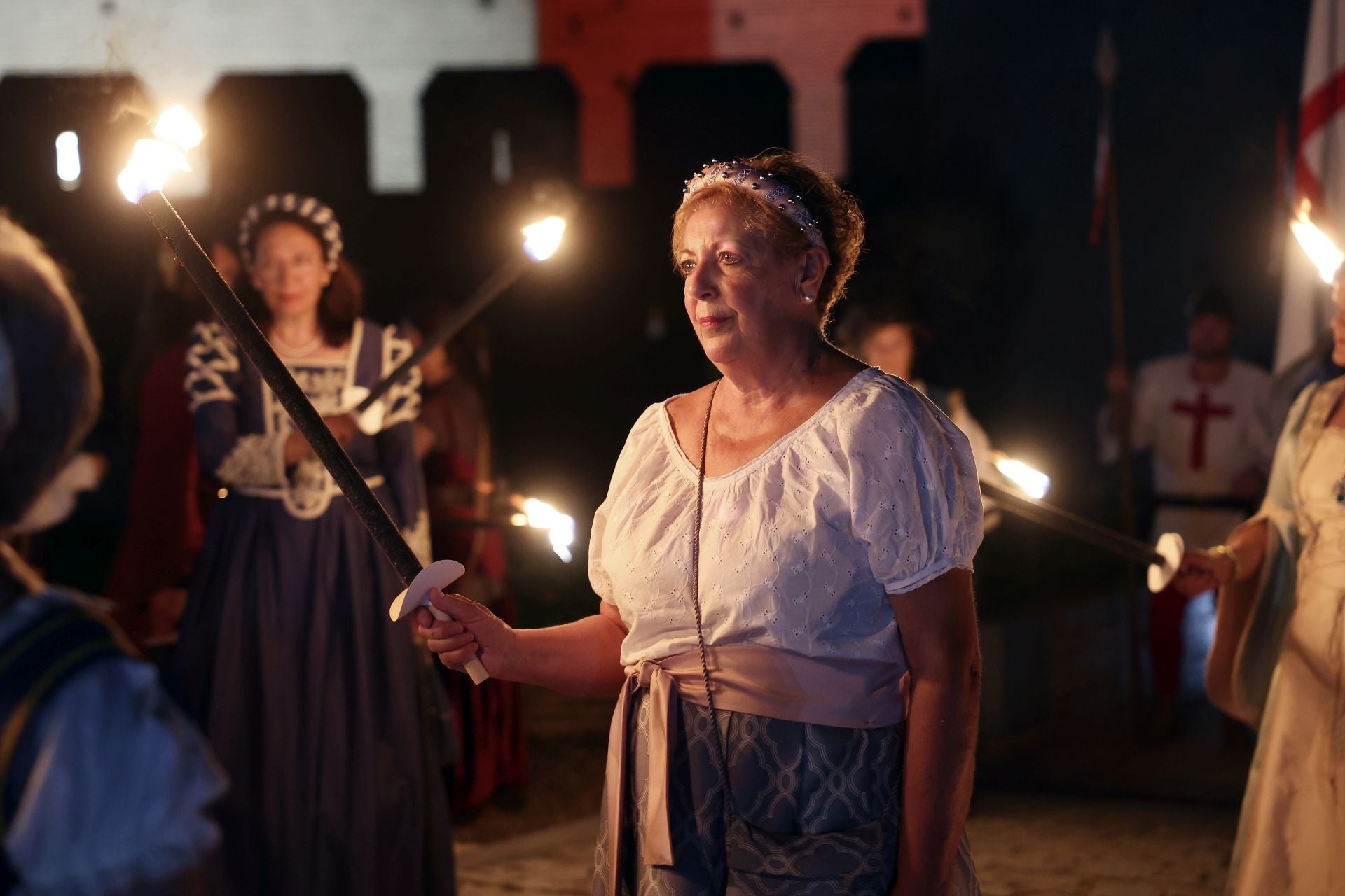 Recreación de la quema de Medina del Campo en la Semana Renacentista