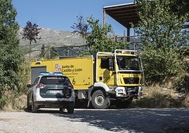 Dispositivo en un incendio anterior, este mismo verano.