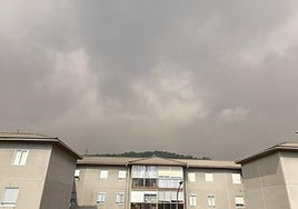 La humareda del incendio leonés de Canalejas envuelve Guardo.