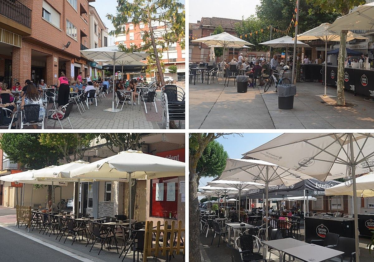 Terrazas a 36 grados en las fiestas de Tudela de Duero: «El calor mata a los bares al mediodía»