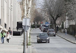 Calle Coronal Rexach, situada junto a los terrenos del antiguo Regimiento.