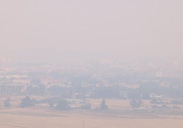 Las imágenes del humo en Valladolid, en alerta por contaminación de los incendios