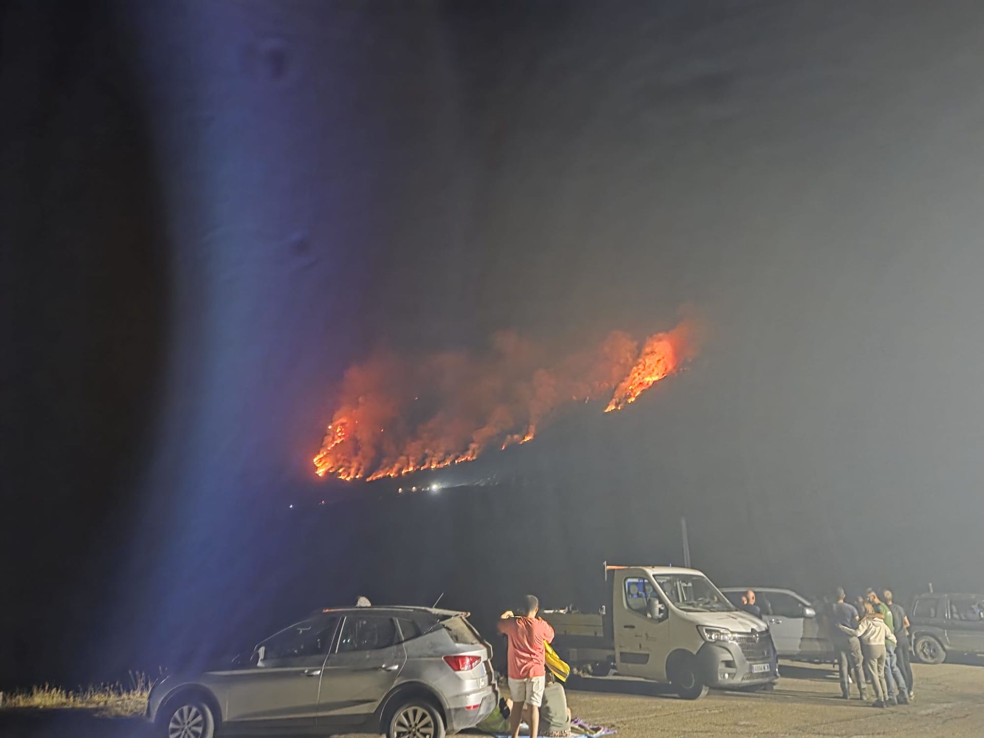 Así se ve la zona del Golobar tras el incendio por un rayo
