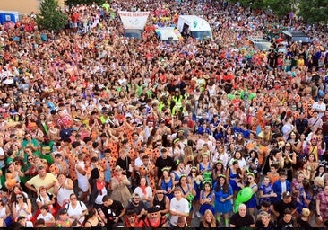 Juegos de agua y judiones en las fiestas de La Granja