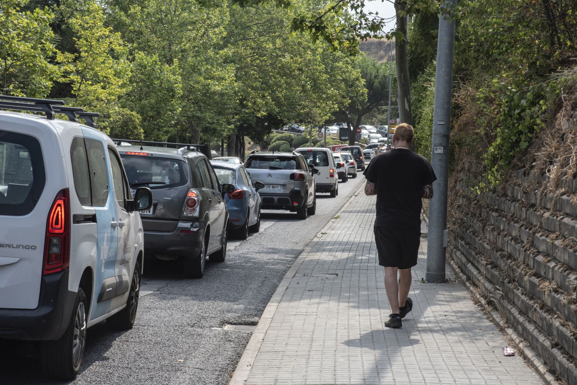 Jornada de atascos y calles cortadas en Segovia
