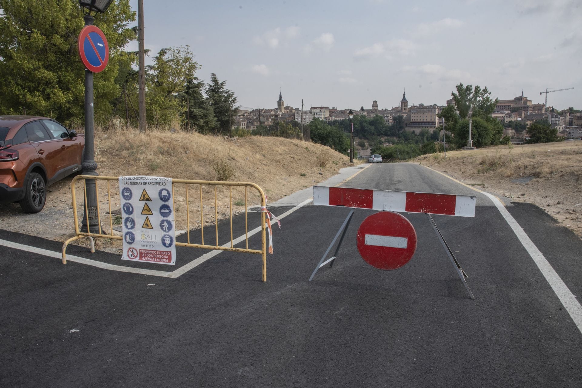 Jornada de atascos y calles cortadas en Segovia