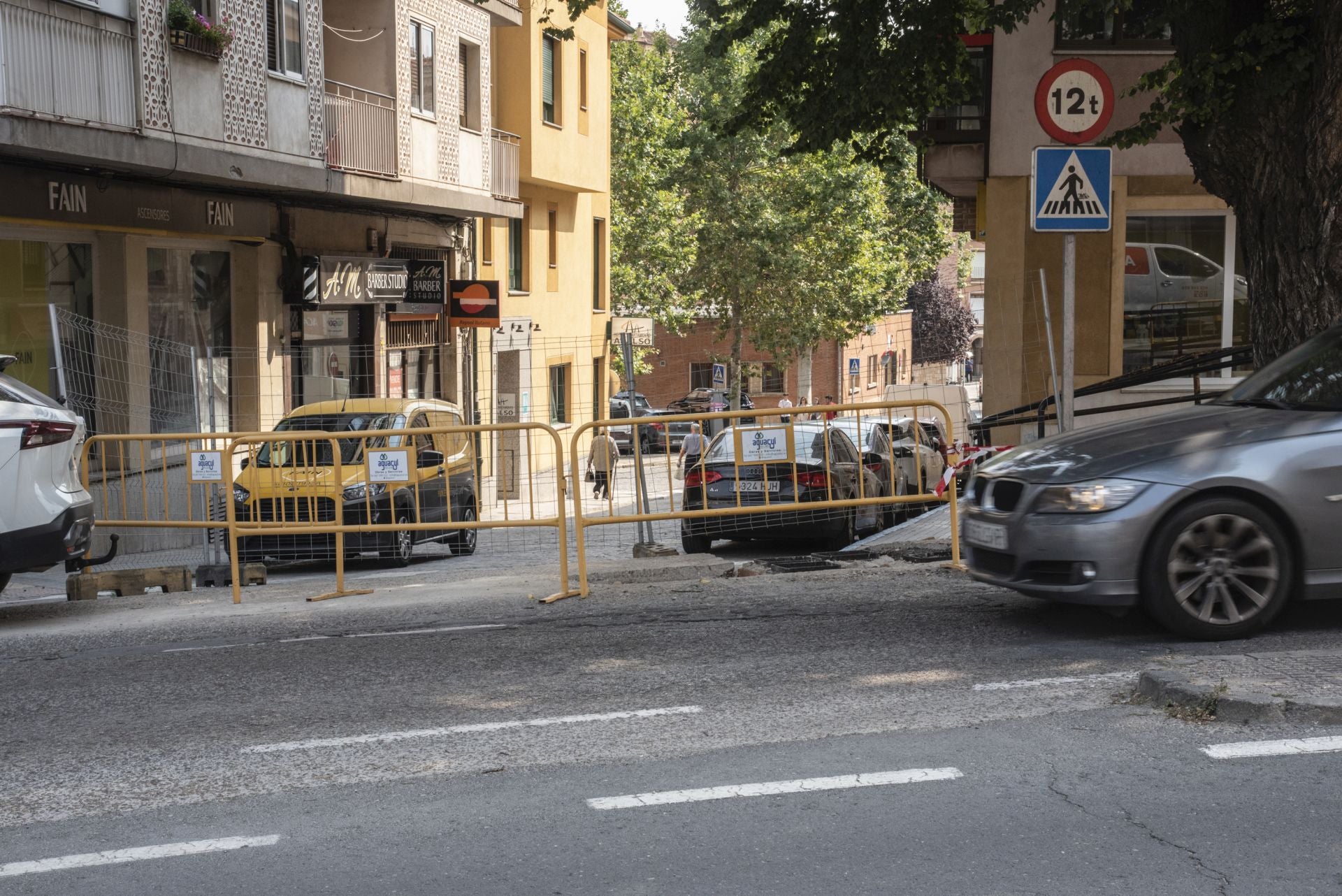 Jornada de atascos y calles cortadas en Segovia