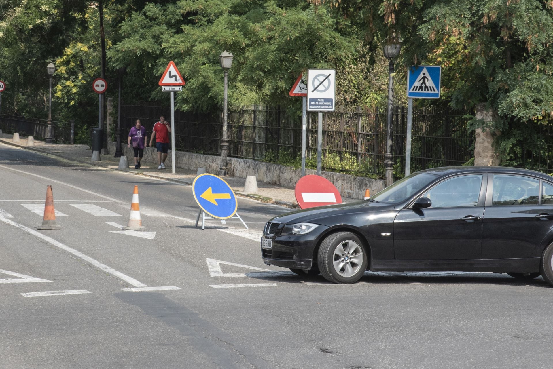 Jornada de atascos y calles cortadas en Segovia