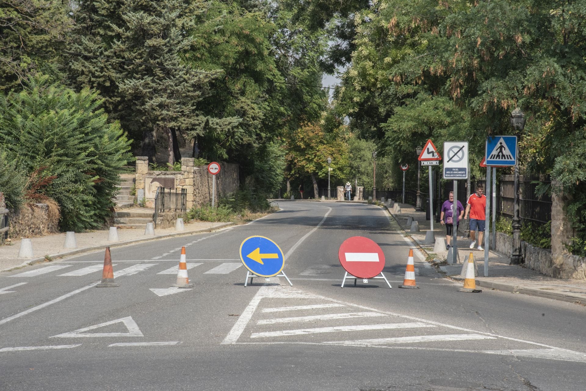 Jornada de atascos y calles cortadas en Segovia