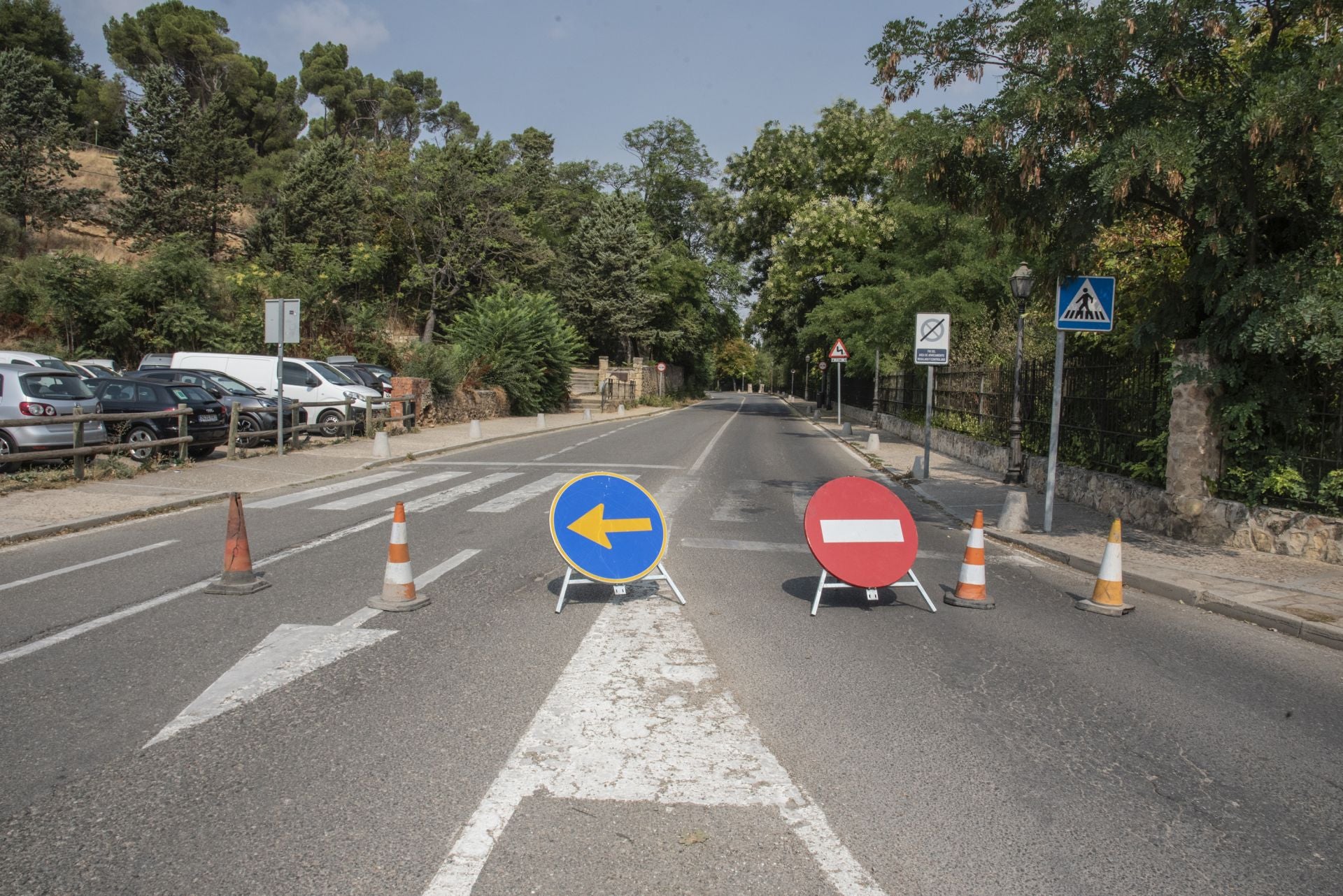 Jornada de atascos y calles cortadas en Segovia