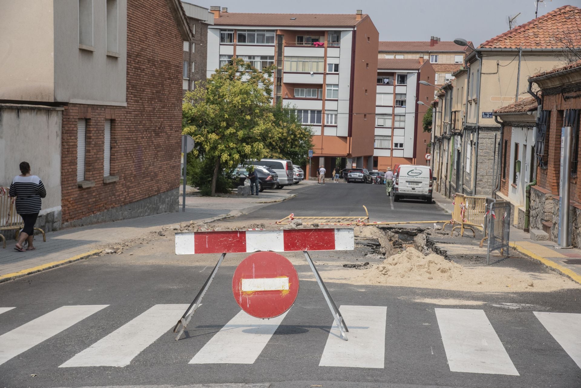 Jornada de atascos y calles cortadas en Segovia