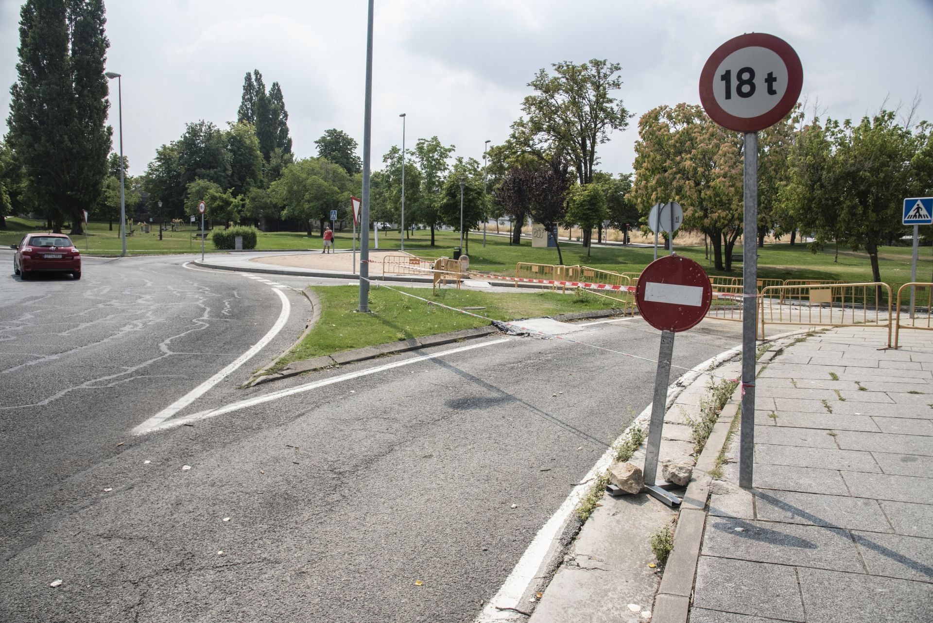 Jornada de atascos y calles cortadas en Segovia