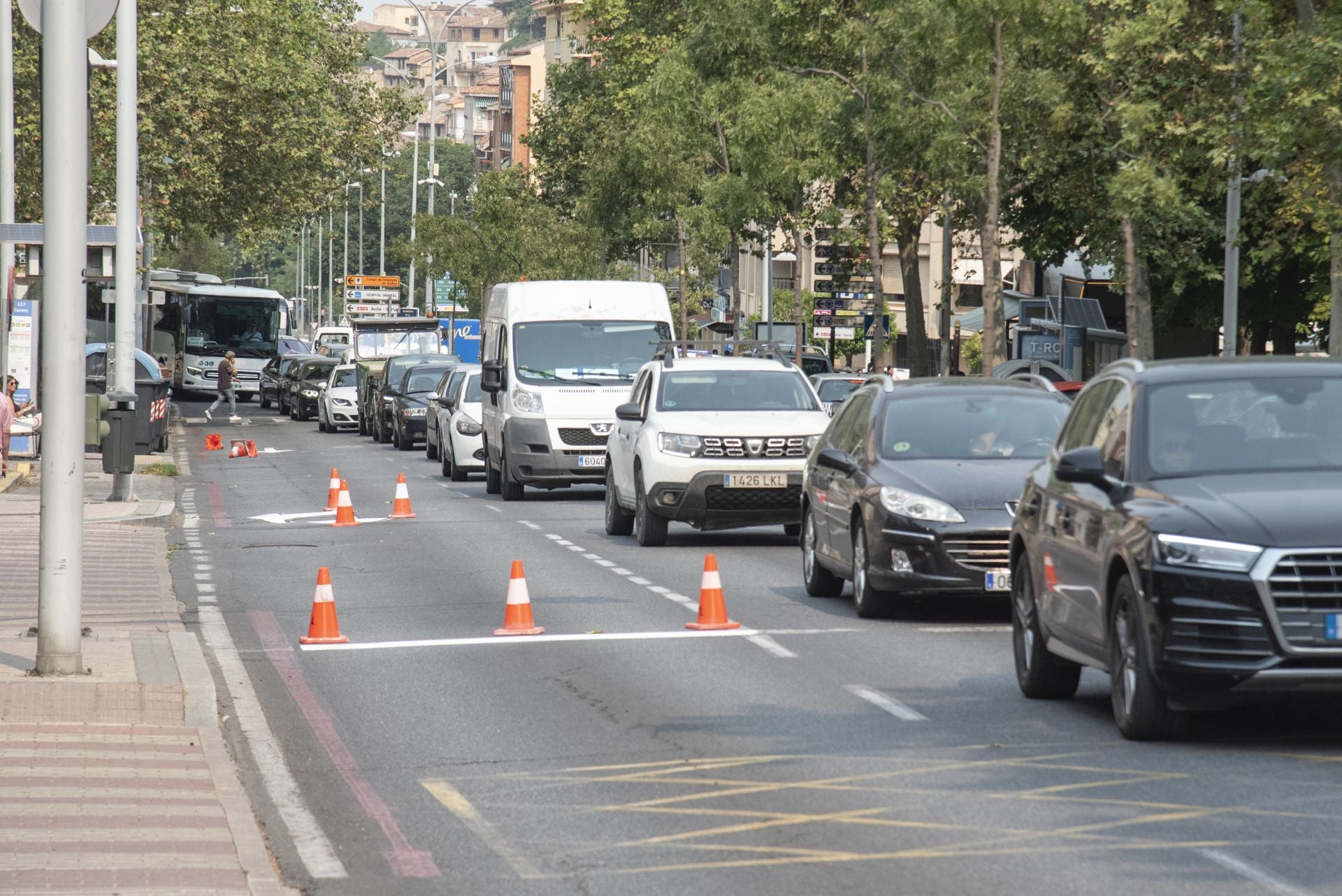Jornada de atascos y calles cortadas en Segovia