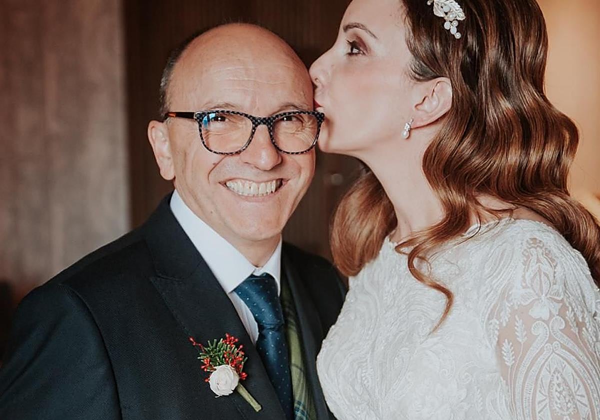 Jerónimo Rodríguez, Jero, en una foto el día de la boda de su hija.