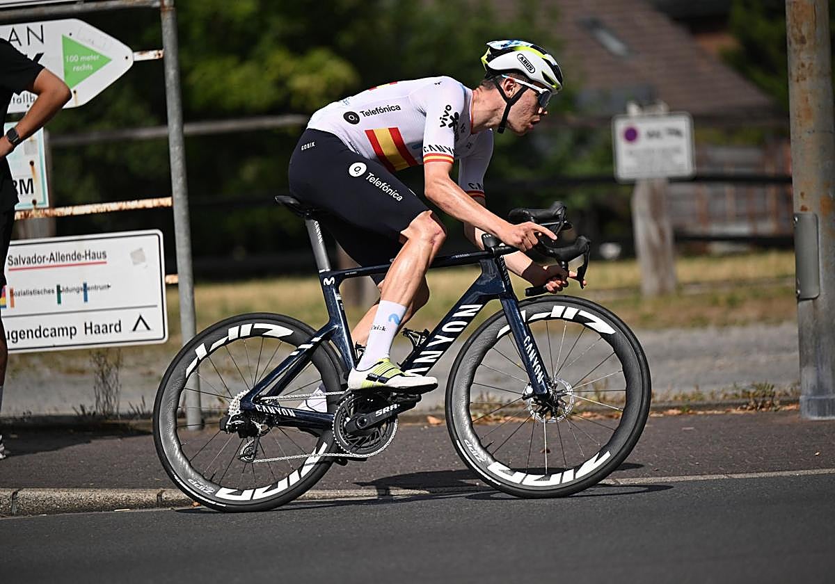 Iván Romeo, durante la ronda alemana.