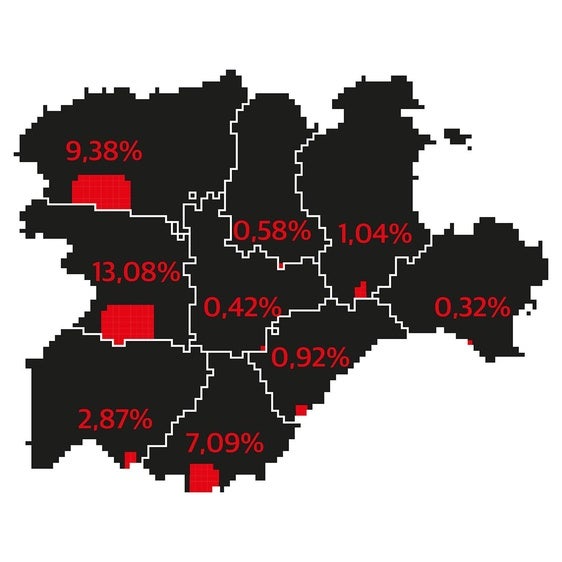 La superficie forestal arrasada en dos décadas en Castilla y León equivale a la mitad de la provincia de Valladolid