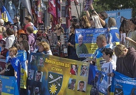 Celebración en Ucrania del Día de la Independencia.