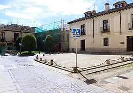 Plaza de Guevara, en el casco antiguo de Segovia.