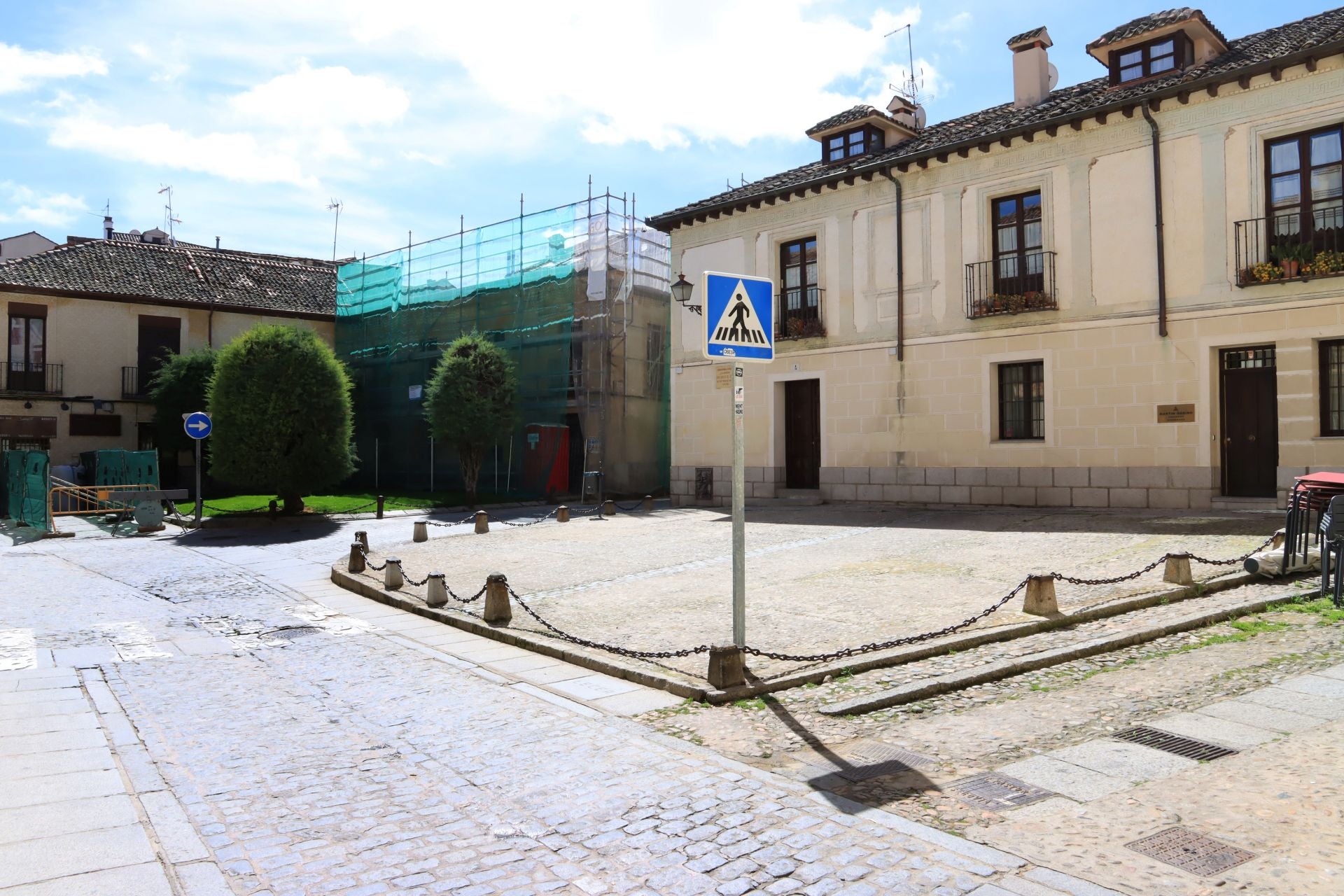 Plaza de Guevara, en el casco antiguo de Segovia.