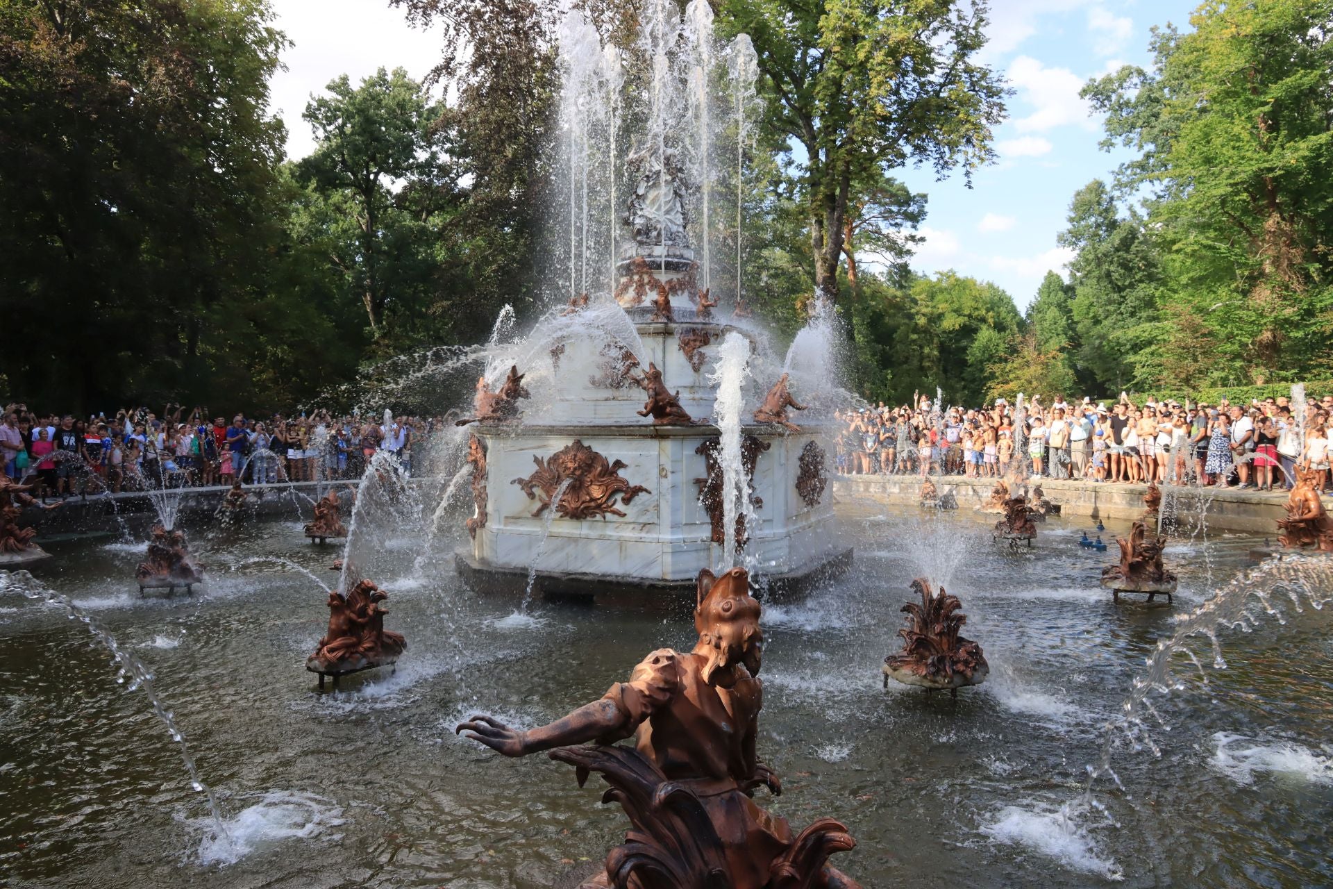 Las fuentes de La Granja, en imágenes