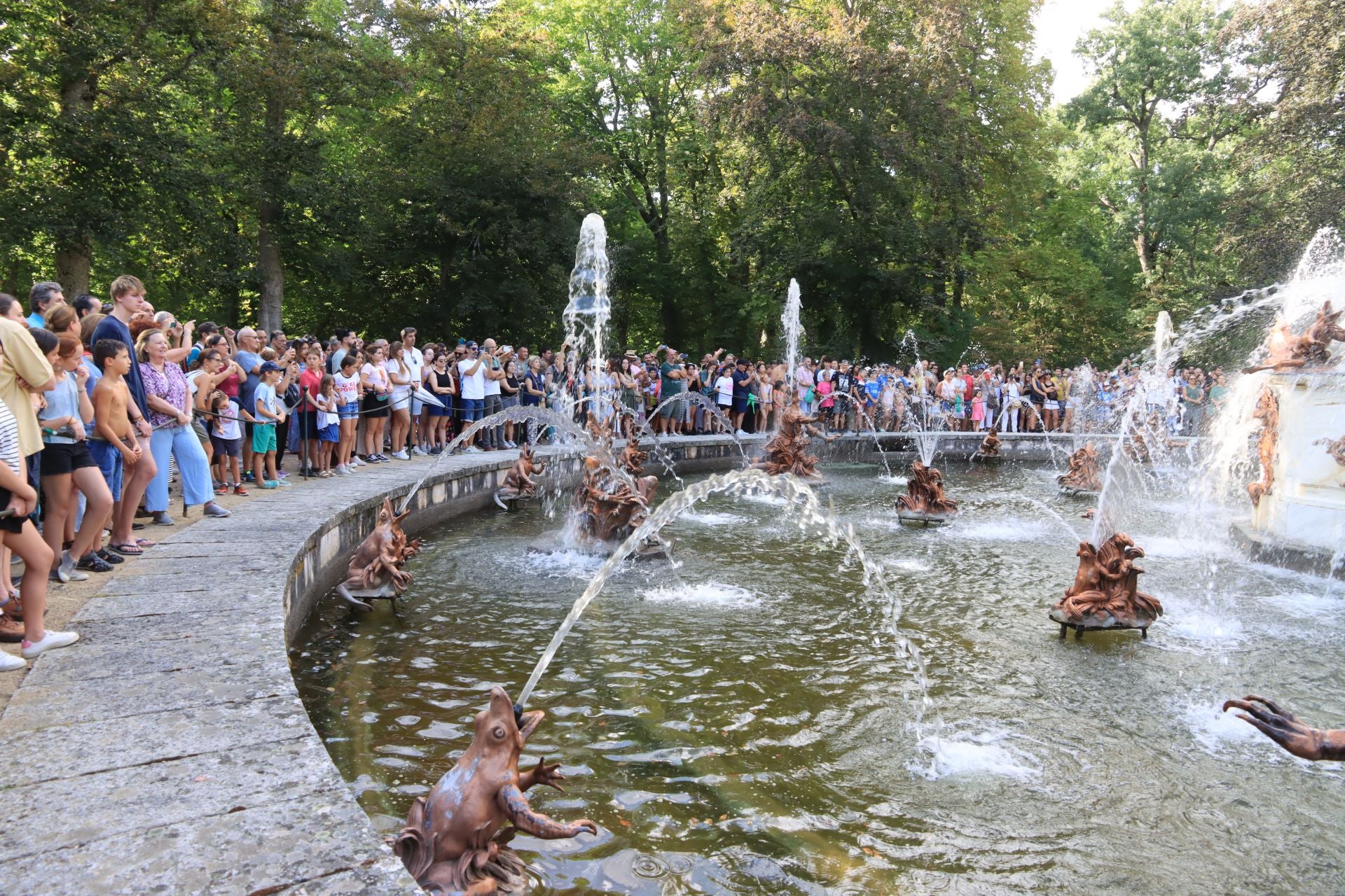 Las fuentes de La Granja, en imágenes