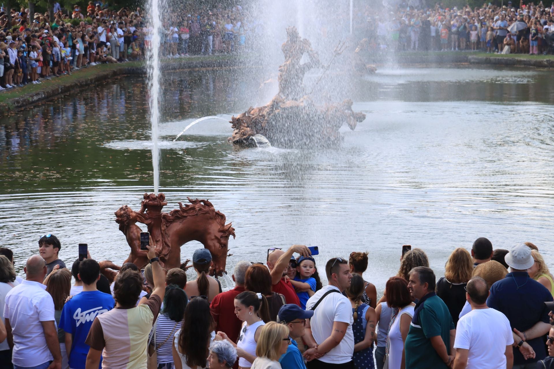 Las fuentes de La Granja, en imágenes