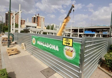 Intenso ritmo de obra en Huerta del Rey para abrir el Mercadona a finales de noviembre