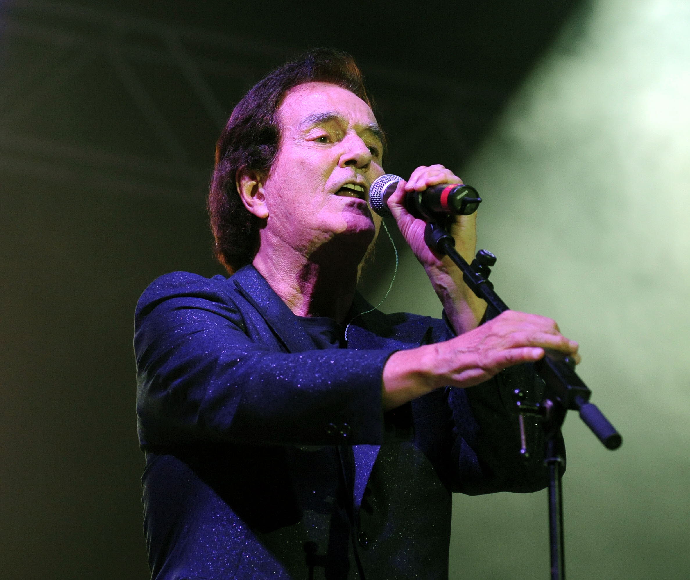 Manuel de la Calva en un concierto en la Plaza Mayor de Valladolid en el año 2017