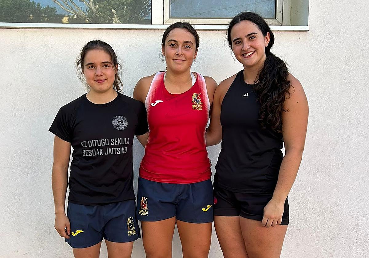 De izquierda a derecha las nuevas incorporaciones del equipo: Irati Clavero, Daniela García e Idoia Goya.