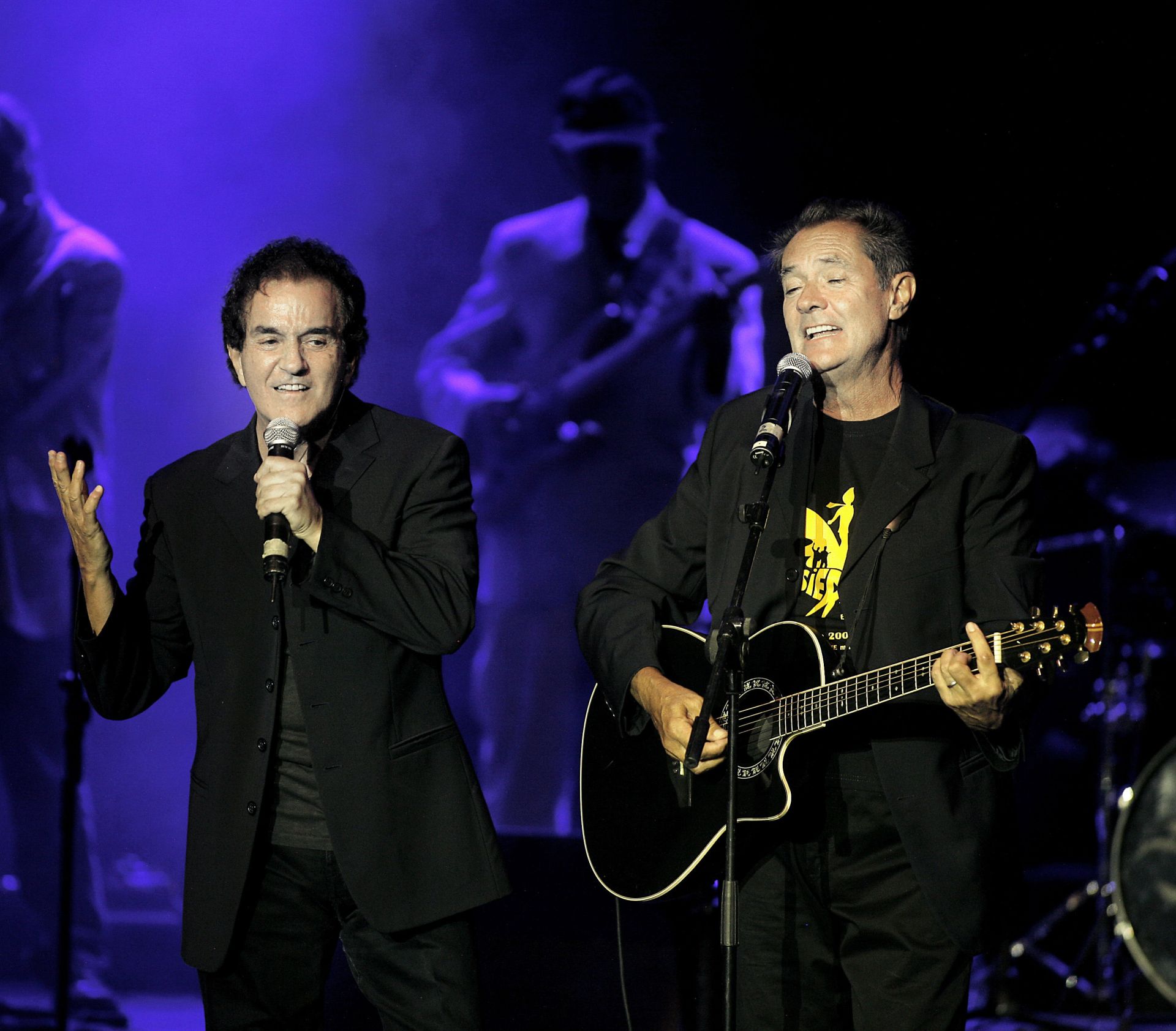 Manuel de la Calva (izquierda) y Ramón Arcusa, el Dúo Dinámico, en las Fiestas de San Lorenzo de Valladolid del año 2008