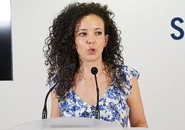 Noemí Otero, en rueda de prensa.