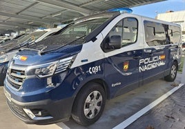 Vehículo de la UPR de la Policía Nacional en Valladolid.
