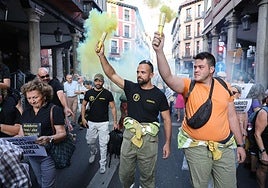 Manifestación del pasado 20 de agosto que recorrió varias calles del centro de Valladolid.