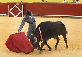 Alejandro Chavarri en la clase práctica del pasado San Antolín.