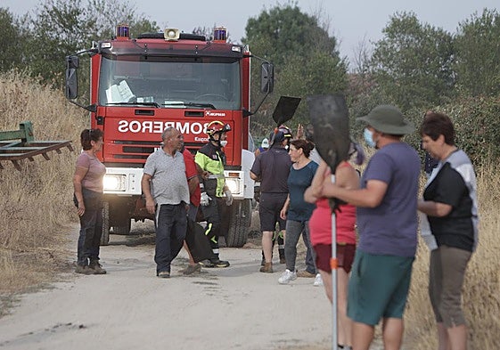 Incendio entre Malillos y la Cernecina, en Zamora.