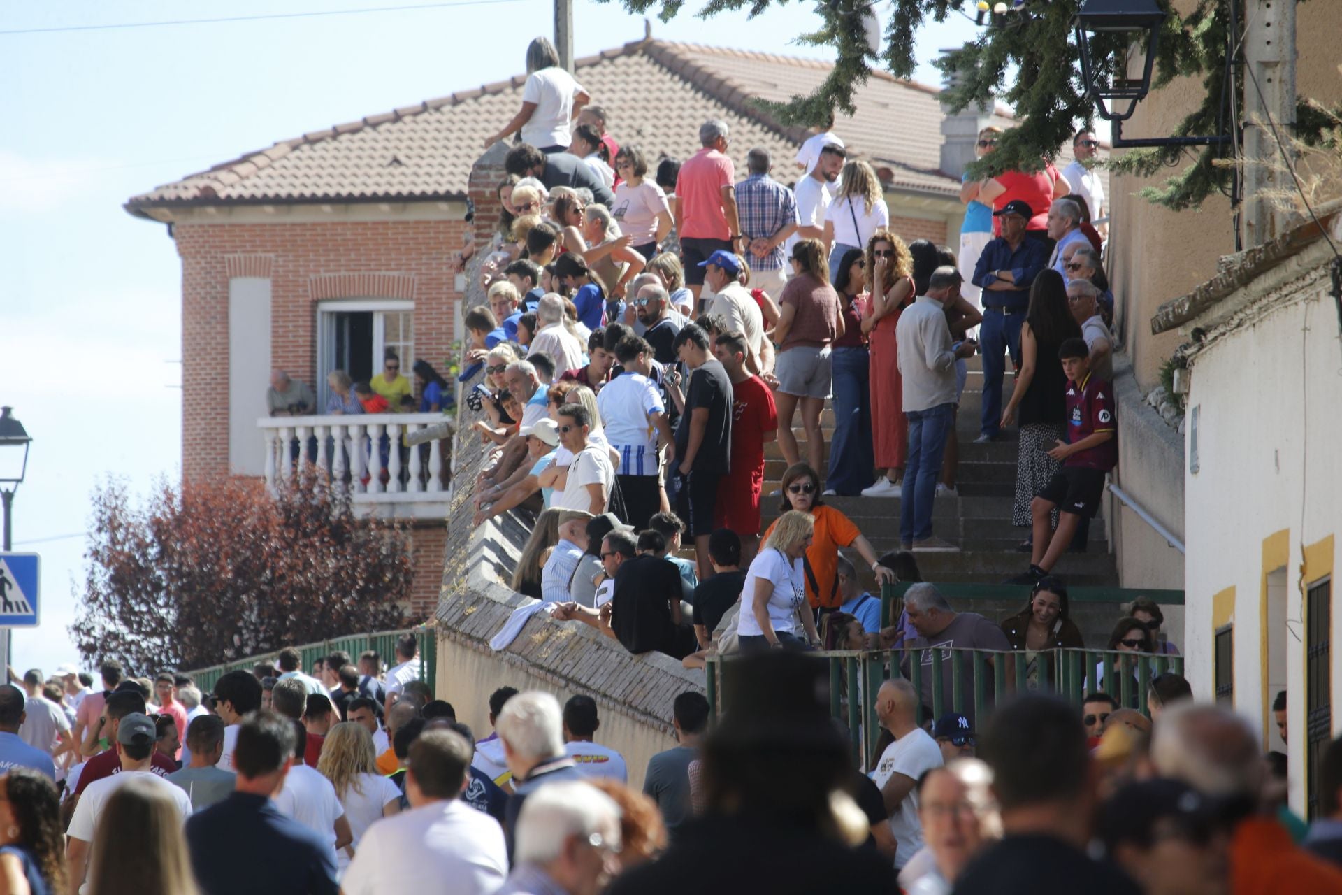 Encierro del sábado por la mañana en Ataquines