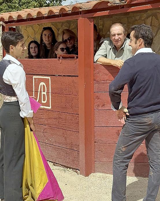 El ganadero con los toreros.