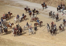 Segundo encierro de Cuéllar, con toros de Partido de Resina.