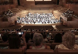 Público en un concierto de la OSCyL en el Centro Cultural Miguel Delibes.