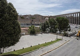 Espacio que ocupará el futuro centro de interpretación del Acueducto.