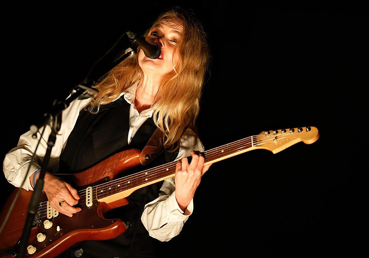 Christina Rosenvinge, en la Plaza Mayor.