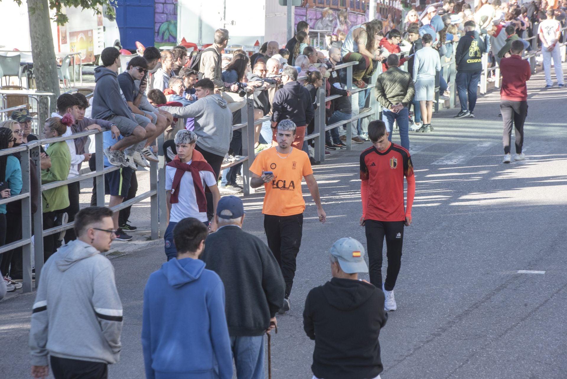Fotos del ambiente en el cuarto encierro de Cuéllar