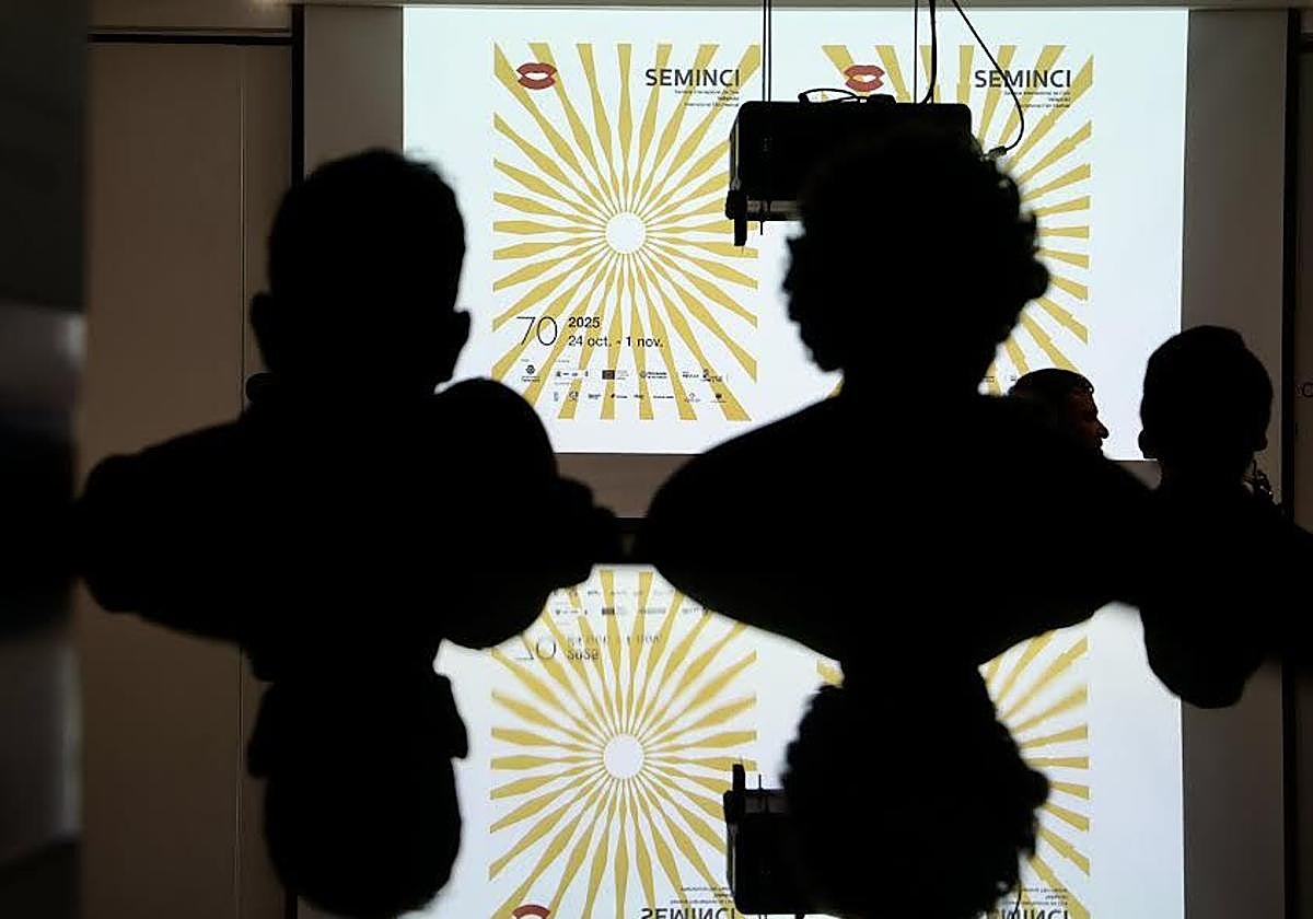 El cartel, durante la presentación en Espacio Seminci.