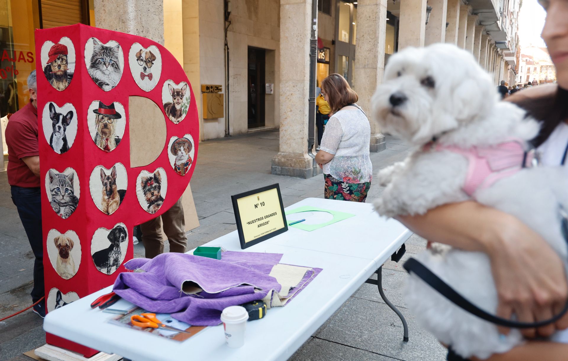 Así han quedado las esculturas en forma de P del concurso de San Antolín