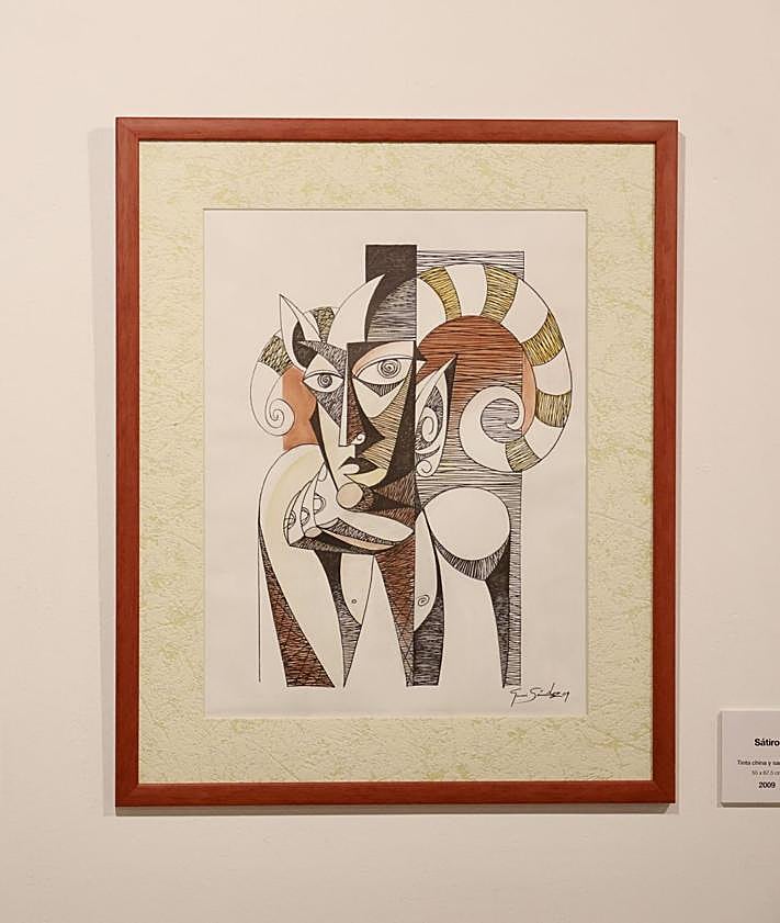 Imagen secundaria 2 - Algunas de las obras de García Sánchez incluidas en 'Franjas y rayas'