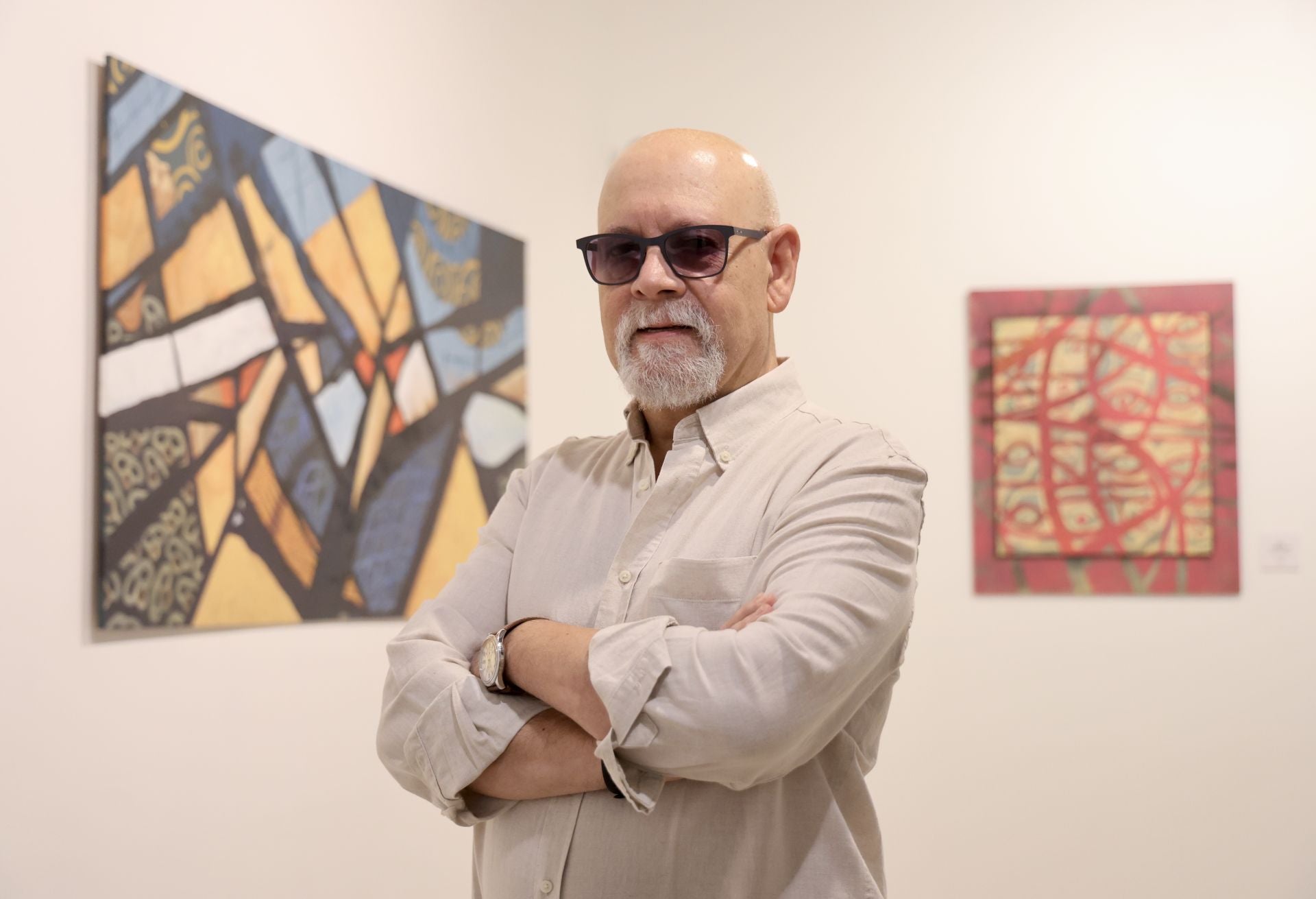 Fernando García Sánchez, en la sala de Pimentel.