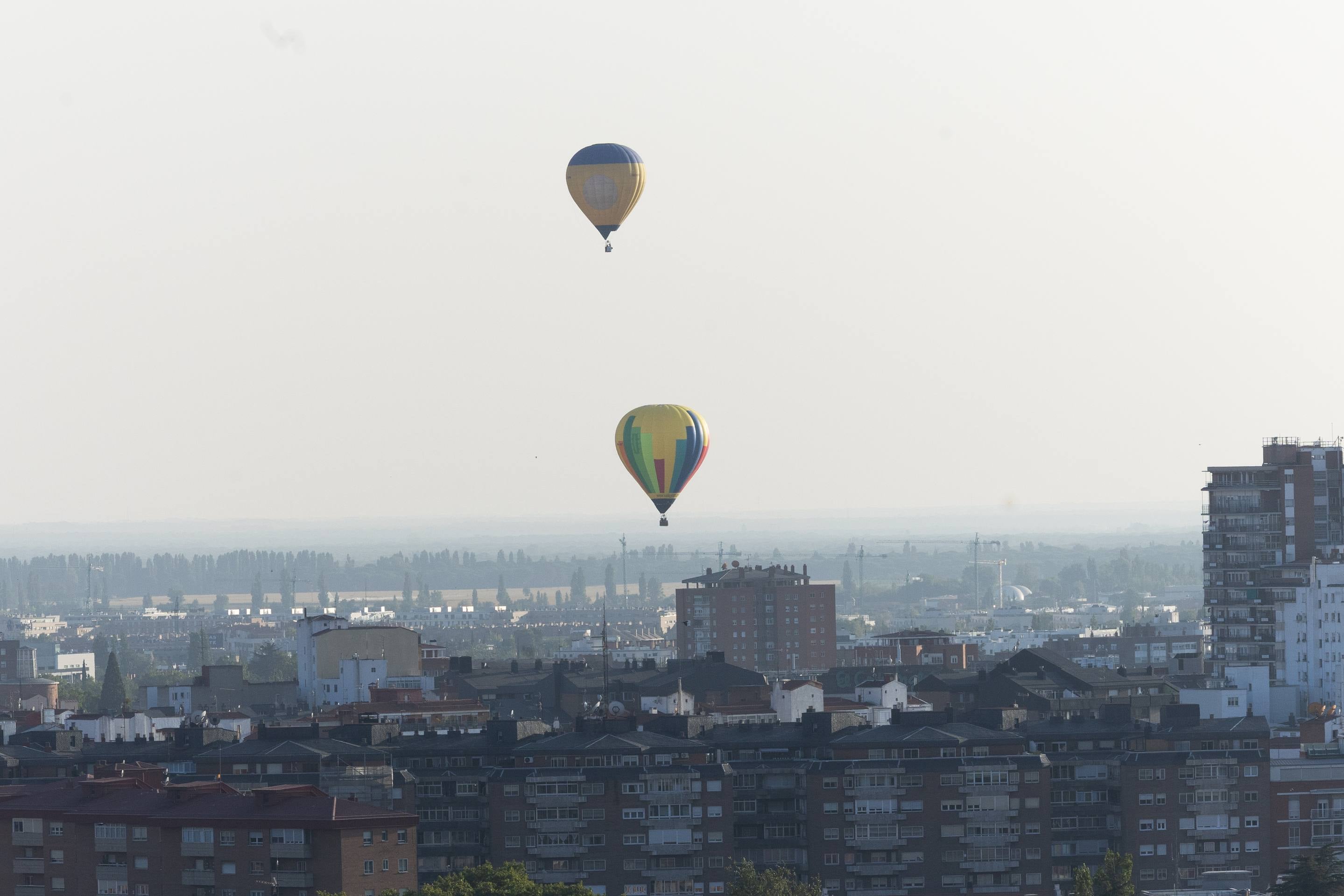 Las imágenes de los globos aerostáticos en el cielo de Valladolid