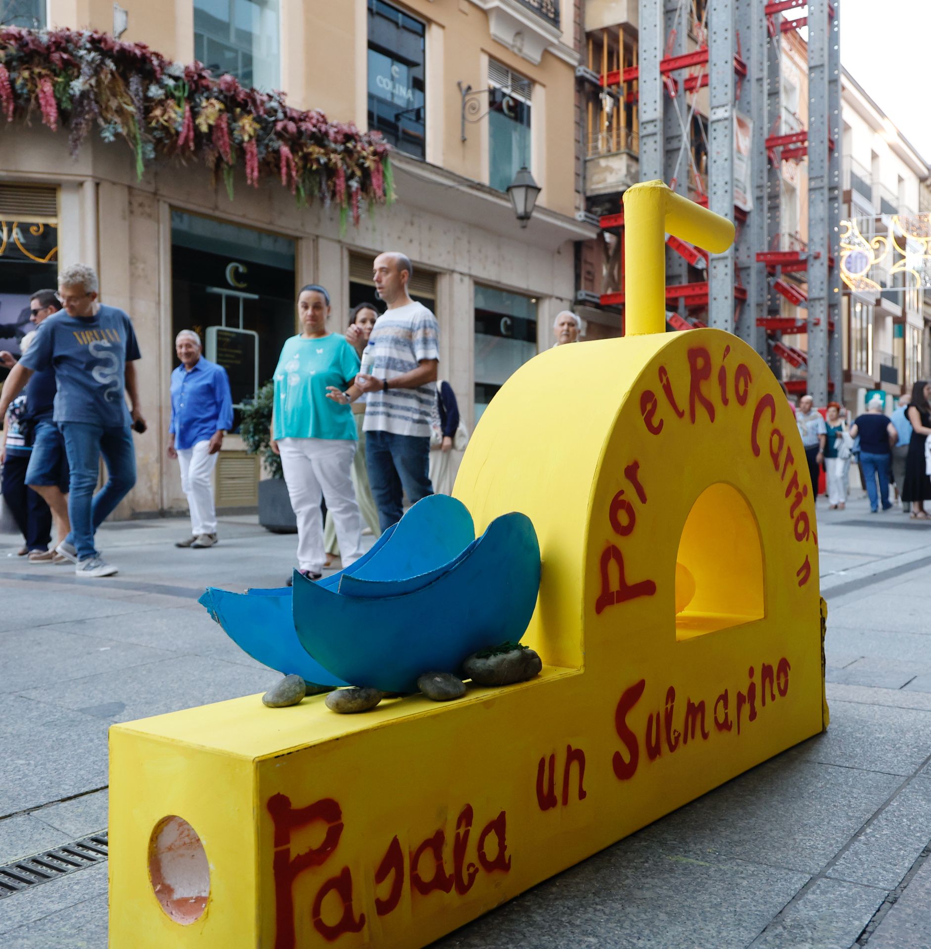 Así han quedado las esculturas en forma de P del concurso de San Antolín