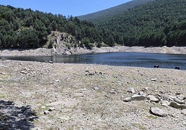 Estado del embalse de El Tejo el pasado mes de julio.